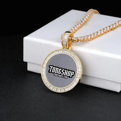 CUSTOM PICTURE ROUND T SQUARE Pendant