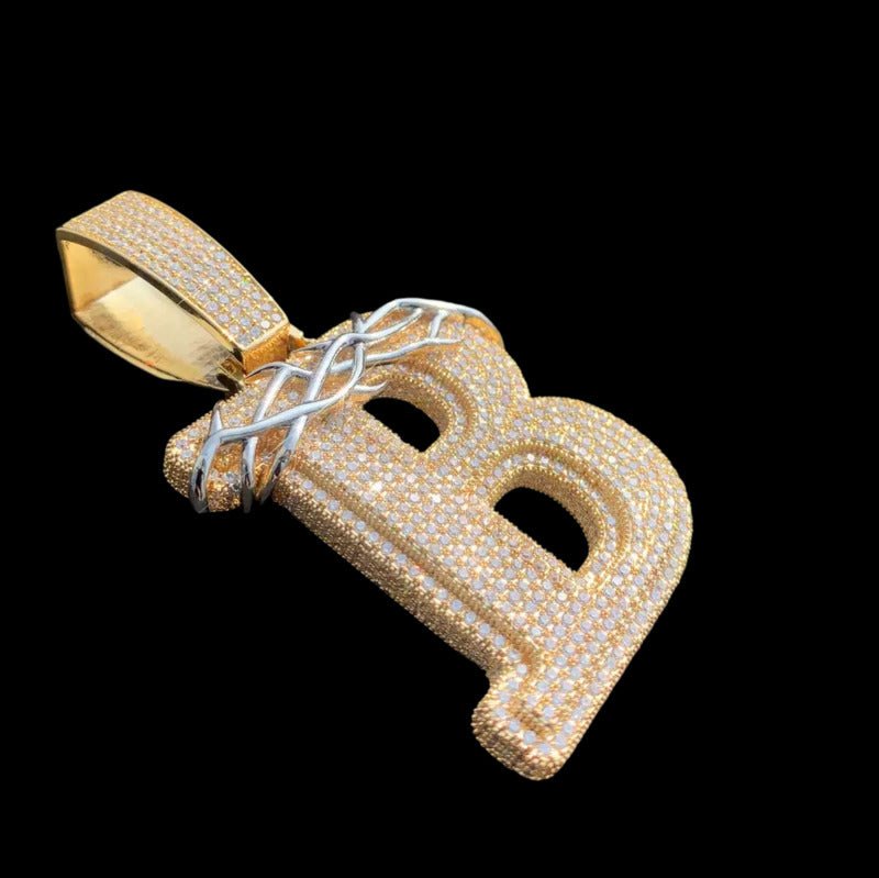 Crown of Thorns Alphabet Pendant - 40mm