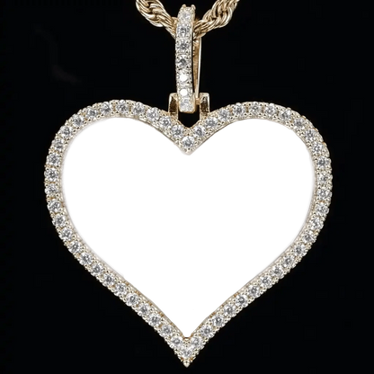 Custom Love Inlaid Picture Pendant Style
