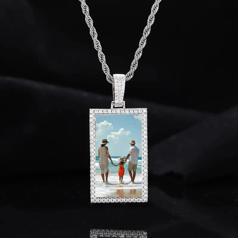 Custom Photo Rectangular Pendant - 25mm