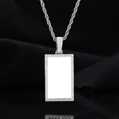 Custom Photo Rectangular Pendant - 25mm