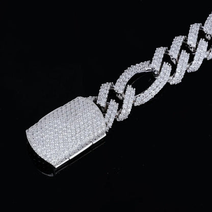 19mm Iced Figaro Bracelet