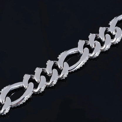 19mm Iced Figaro Bracelet