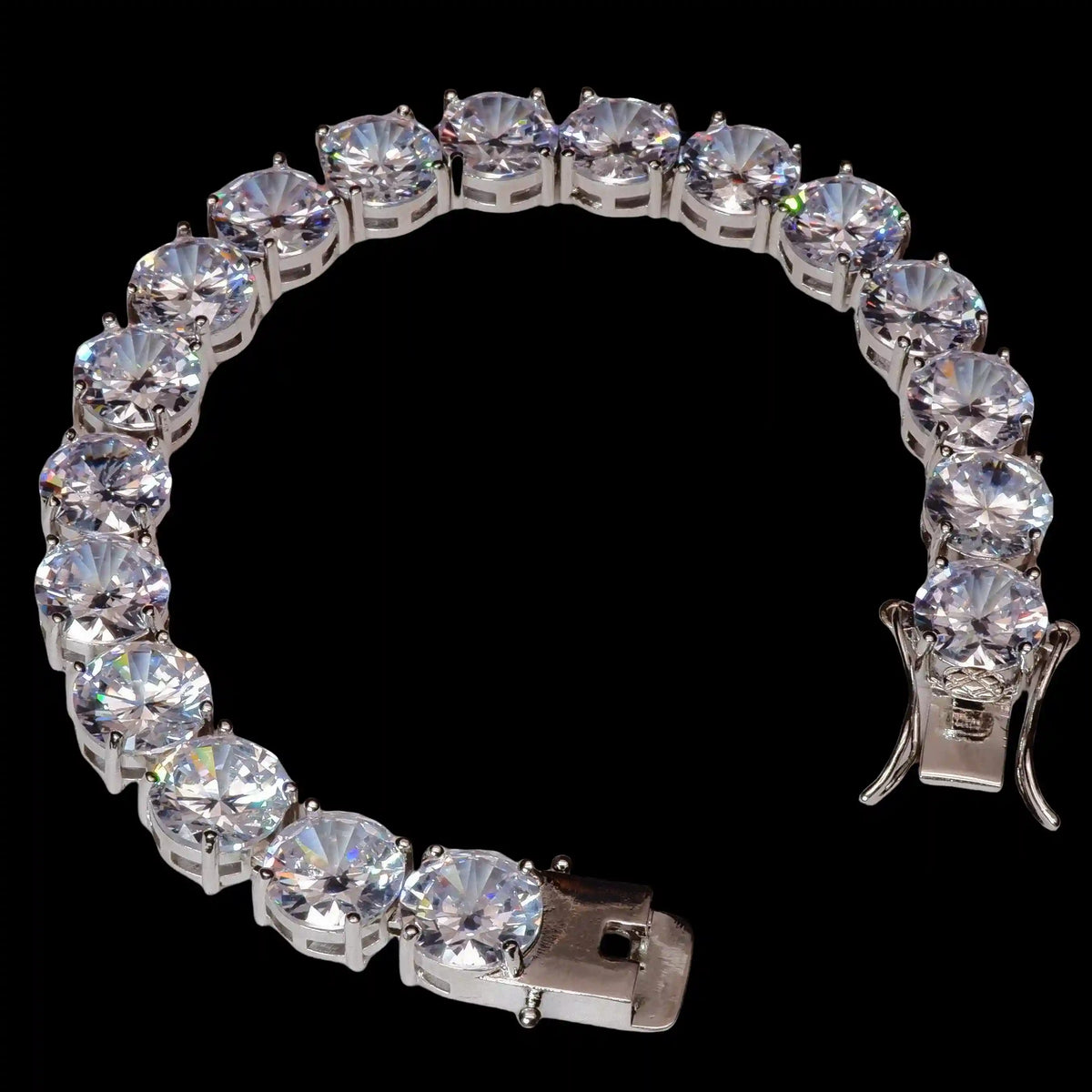 Tennis Bracelet in White Gold - 10mm