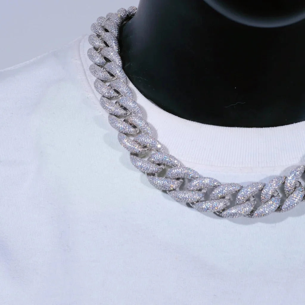 5-Row Iced Cuban Chain - 18mm