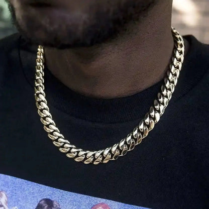 Cuban in Yellow Gold- 12mm