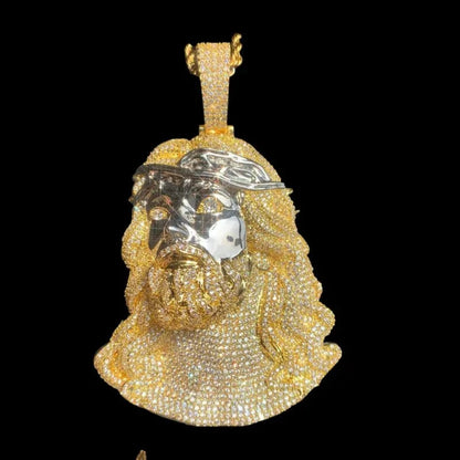 Ice Jesus Pendant - 65mm