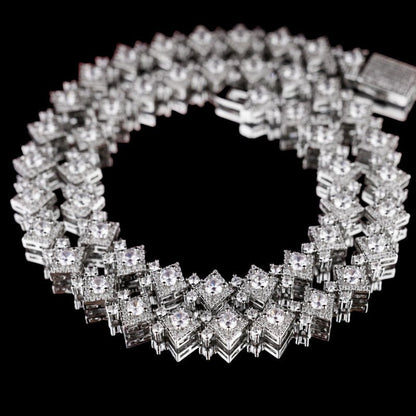 Ice Scale Chain In White Gold