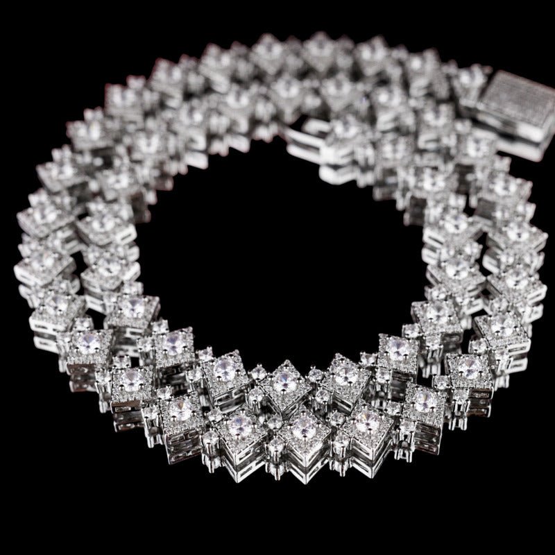Ice Scale Chain In White Gold
