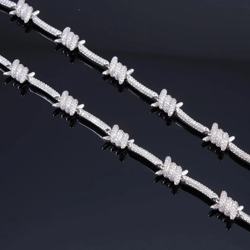 Iced Barb Wire Chain