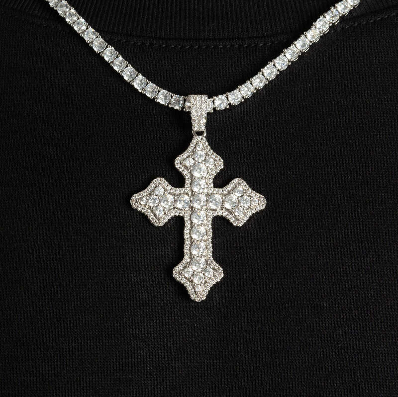 Medium Eternity Cross Pendant