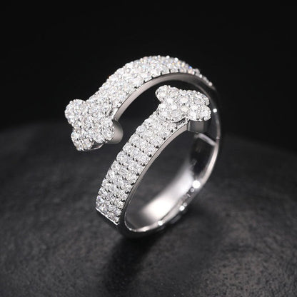 S925 VVS Moissanite Openable Men's Ring
