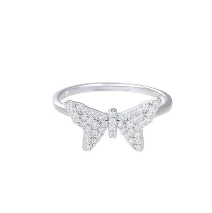 S925 VVS Moissanite Butterfly Ring