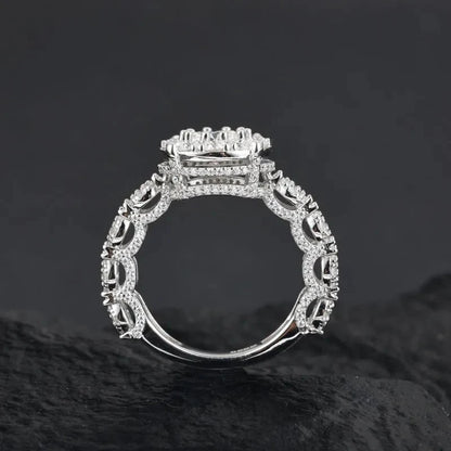 S925 VVS Moissanite Rock Candy Ring