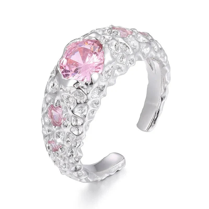 925 VVS Moissanite Colored Ring