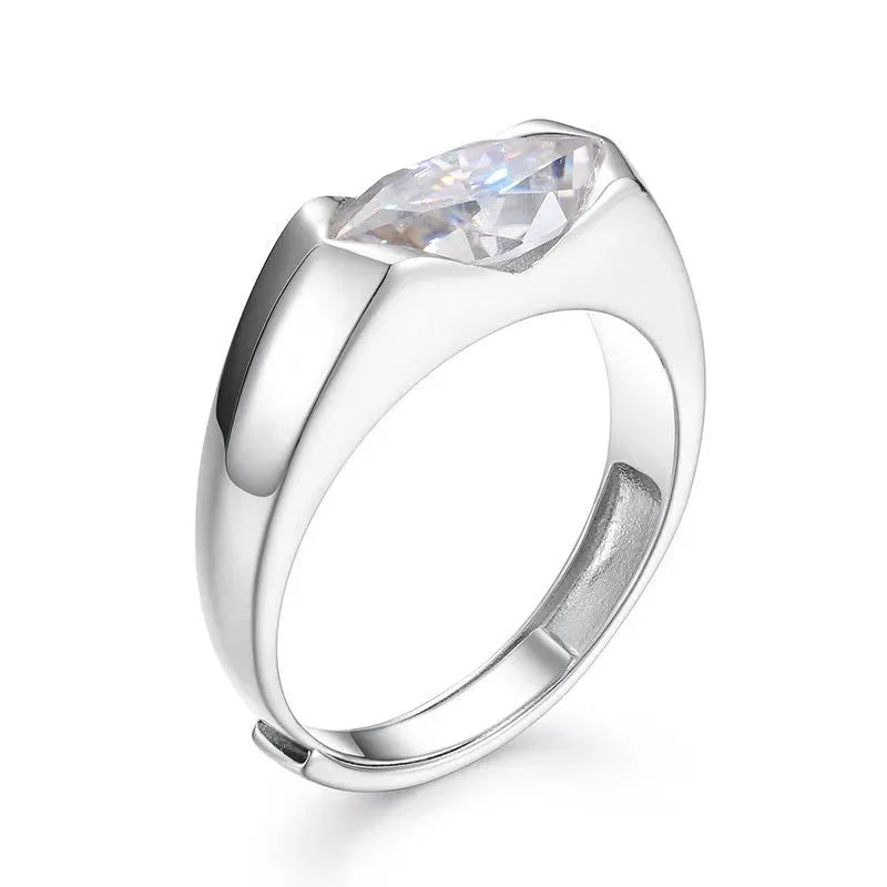 S925 VVS Moissanite Horus Openable Ring