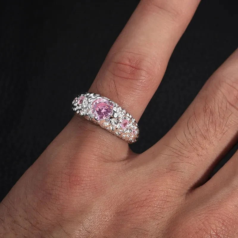 925 VVS Moissanite Colored Ring