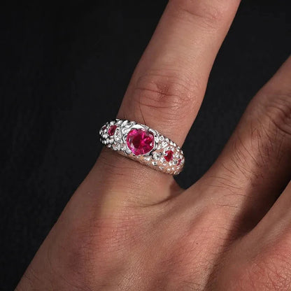 925 VVS Moissanite Colored Ring