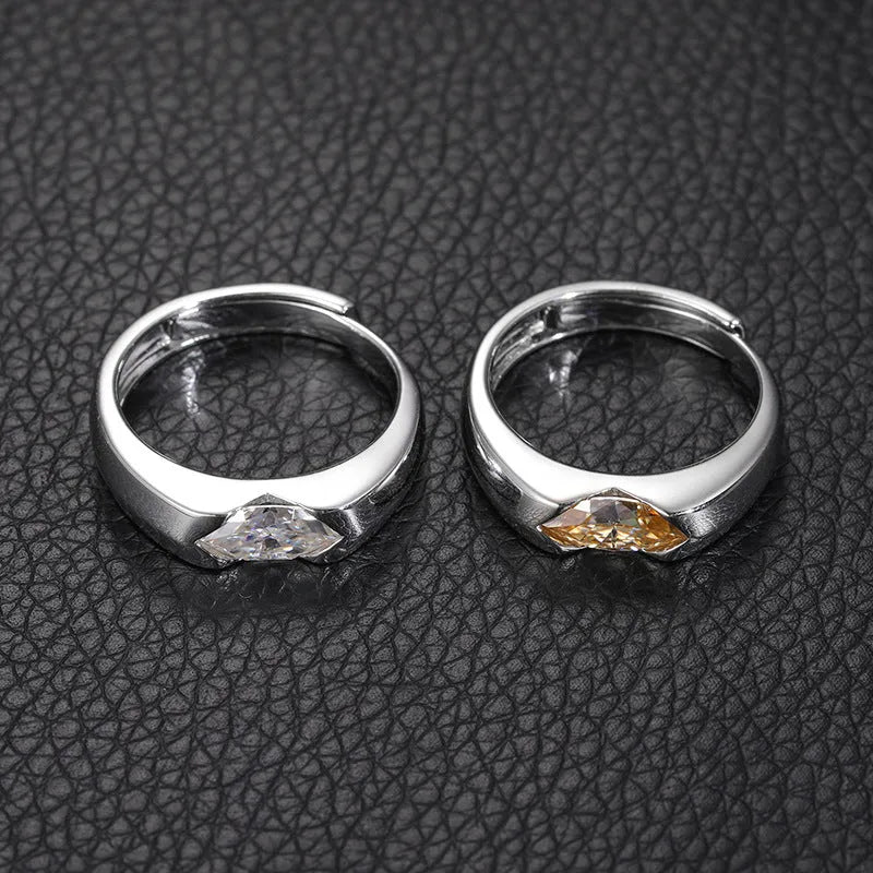S925 VVS Moissanite Horus Openable Ring