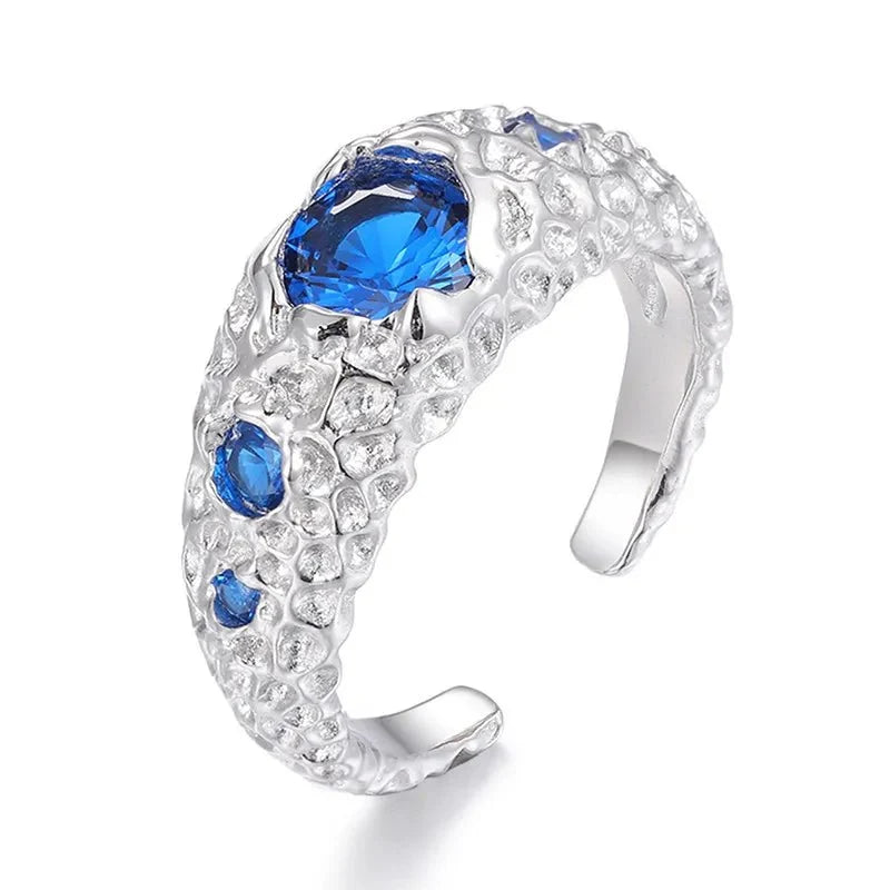 925 VVS Moissanite Colored Ring