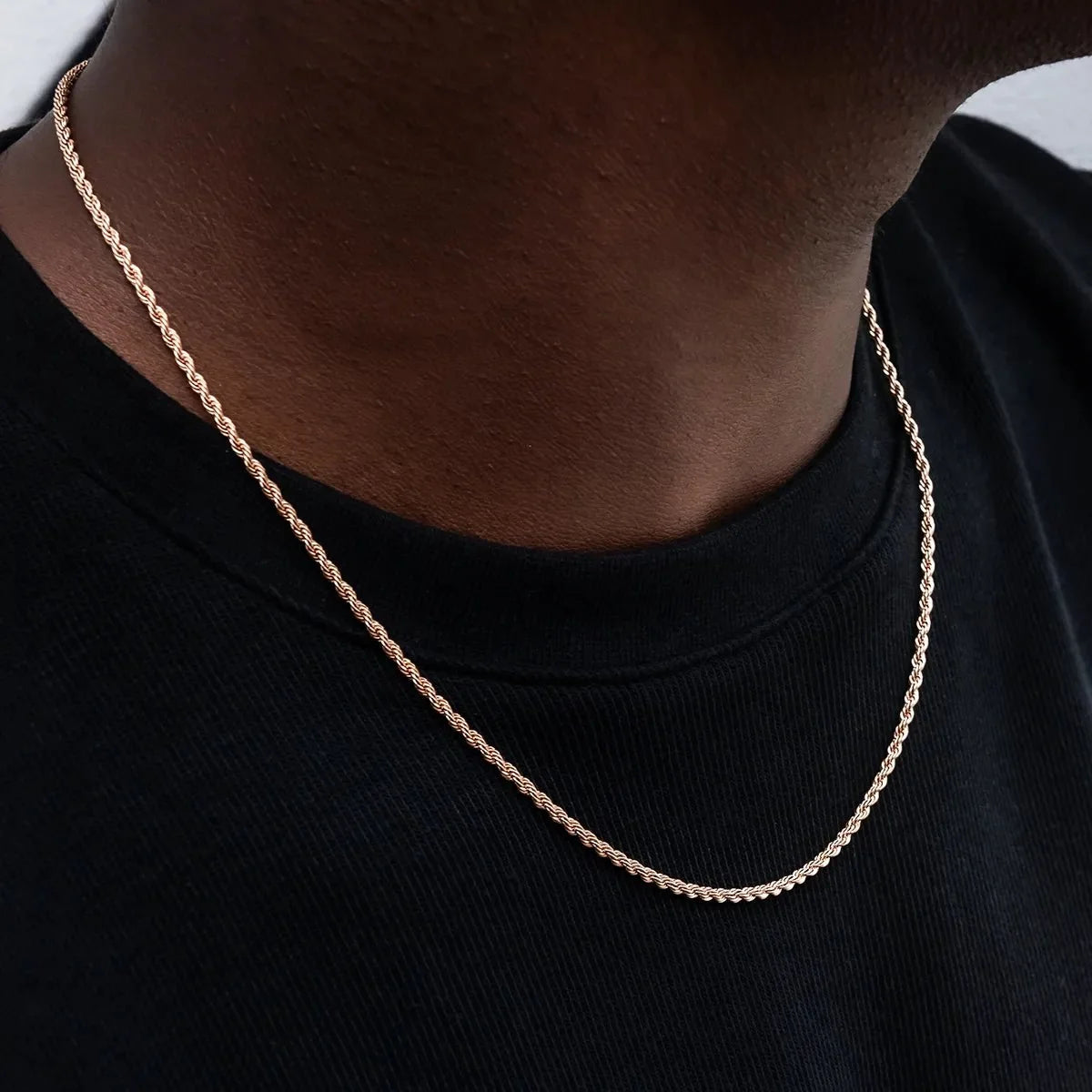 Rope Chain in Rose Gold- 2mm