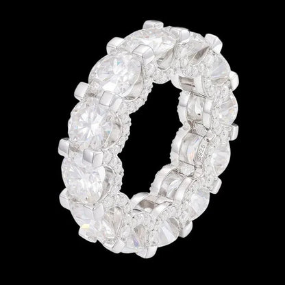 S925 VVS Moissanite Hip Hop Diamond Ring