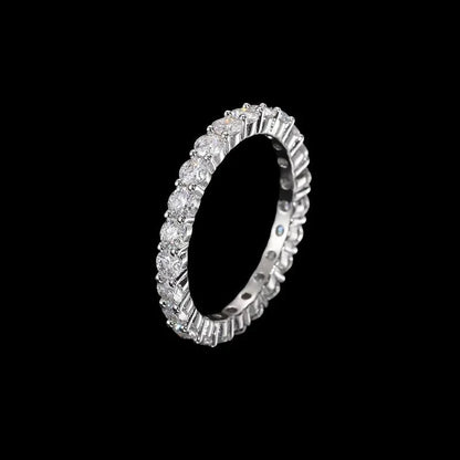 S925 VVS Moissanite ice Ring - 3mm