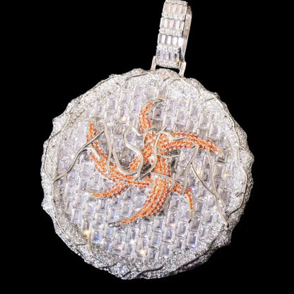 Thorn Ice Disc Pendant - 60mm