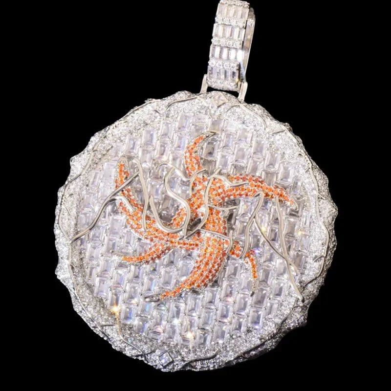 Thorn Ice Disc Pendant - 60mm