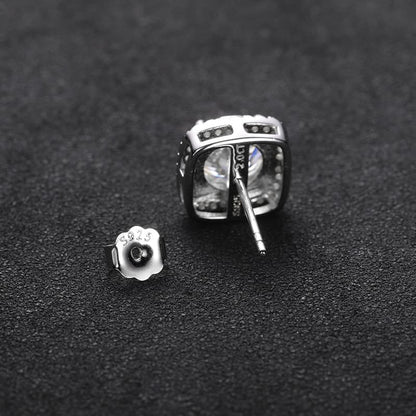 S925 Square Ice Sugar VVS Moissanite Earring