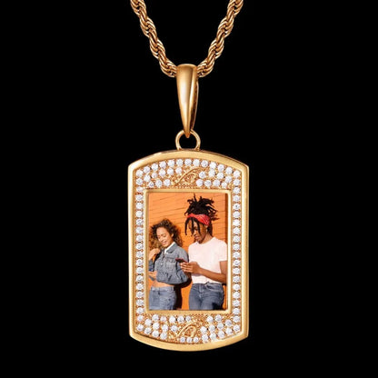 Bald Eagle Solid Dog Tag Custom Photo Pendant - 25mm