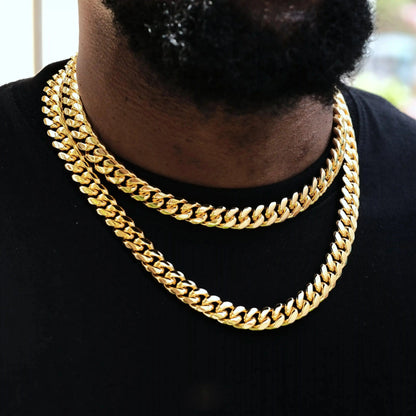[Box Clasp] Classic Miami Cuban - 12mm