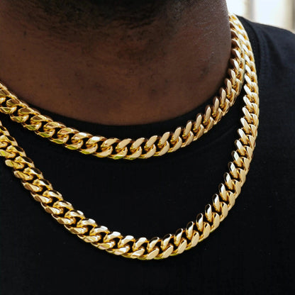 [Box Clasp] Classic Miami Cuban - 12mm