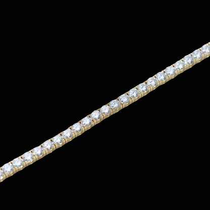 Bundle 2-Row Prong Cuban - 19mm & Tennis in Gold - 5mm