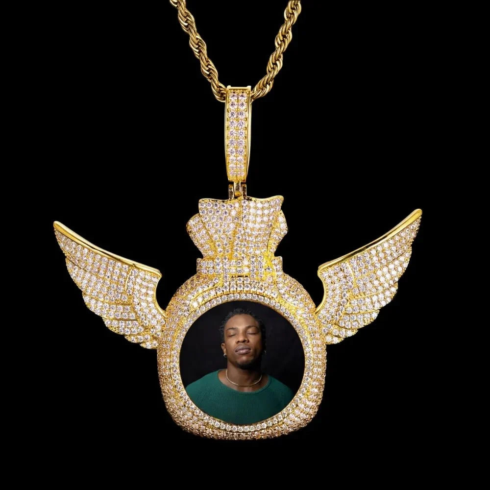 Creative Money Bag Memory Photo Pendant - 75mm