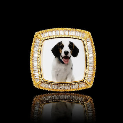 Custom 3D Photo Square Ring