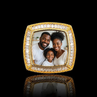 Custom 3D Photo Square Ring