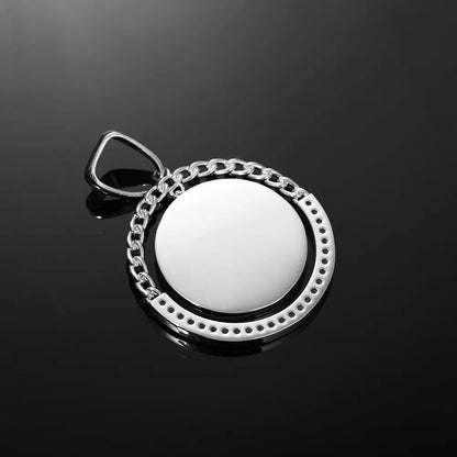 Custom Cuban Swing Photo Round Pendant - 38mm