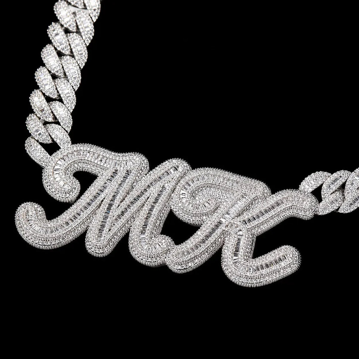 Custom Letter Miami Iced-Out Cuban Chain - 20mm