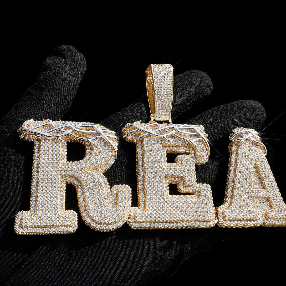 Custom Thorn-Style Letter Pendant