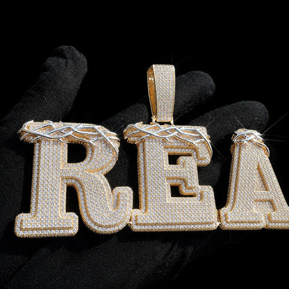 Custom Thorn-Style Letter Pendant
