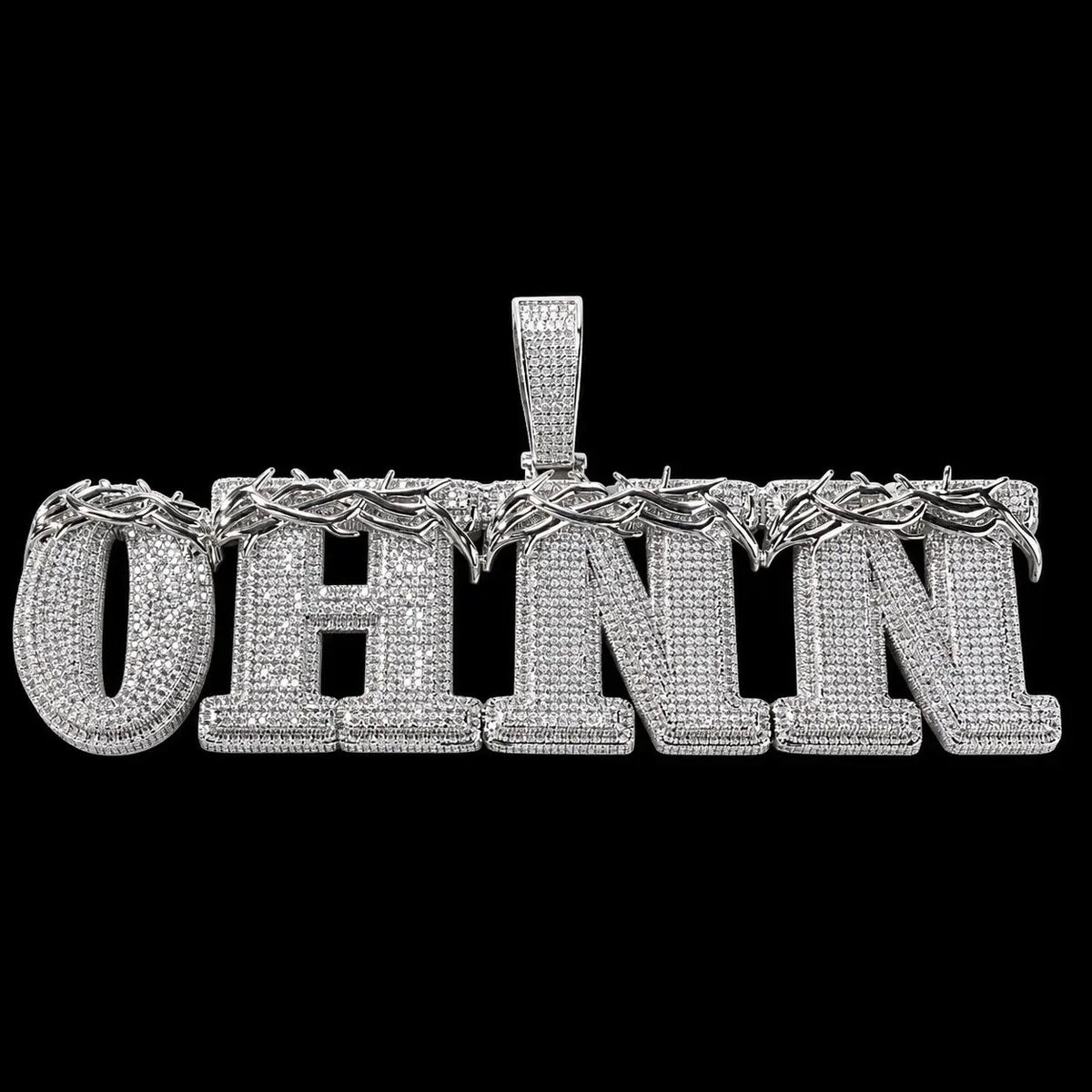 Custom Thorn-Style Letter Pendant