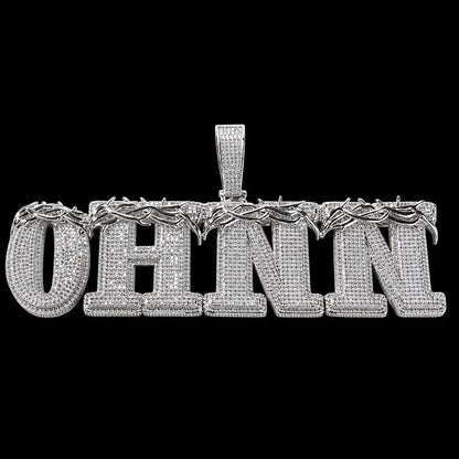 Custom Thorn-Style Letter Pendant
