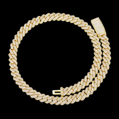 Diamond Prong Iced Cuban Link Chain