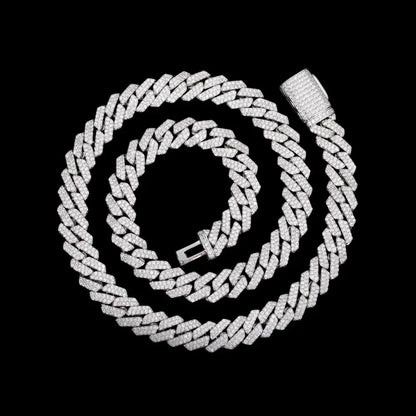 Diamond Prong Iced Cuban Link Chain