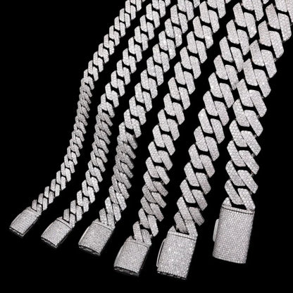 Diamond Prong Iced Cuban Link Chain