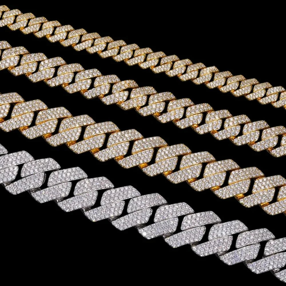Diamond Prong Iced Cuban Link Chain