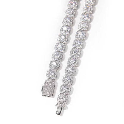 Diamond Square Rock Candy Necklace - 10mm