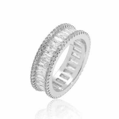 Diamond T Square Diamond Ring