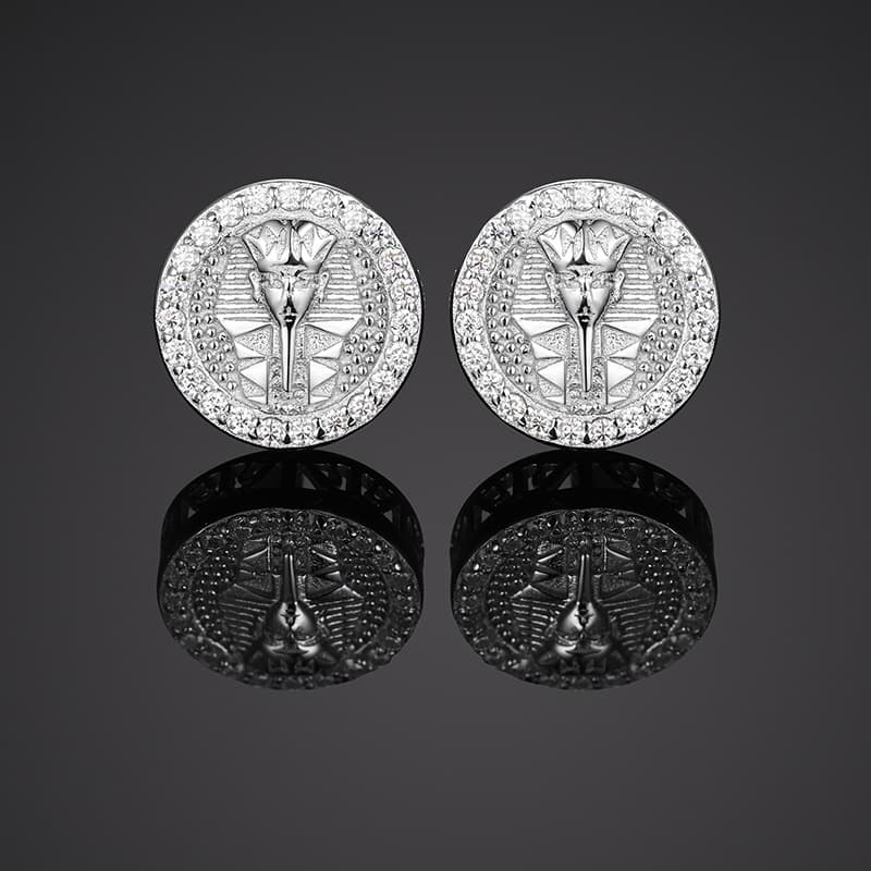 Egyptian Style S925 VVS Moissanite Pharaoh Earrings